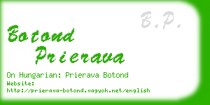 botond prierava business card